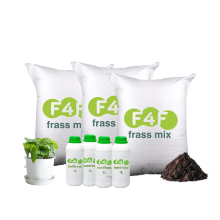 Kit distribuidores - 10 sacos Frass mix 40 L + 5 botellas FertiFrass 1 L
